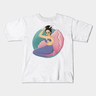 Mermaid and Feathers Kids T-Shirt